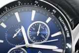  Shop Authentic Hugo Boss Rafale Chronograph Blue Dial Black Leather Strap Watch For Men - 1513391 - Luxxuri