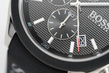  Shop Authentic Hugo Boss Velocity Black Dial Black Leather Strap Watch for Men - 1513716 - Luxxuri