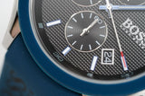  Shop Authentic Hugo Boss Velocity Black Dial Blue Rubber Strap Watch for Men - 1513717 - Luxxuri