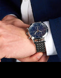  Shop Authentic Hugo Boss Companion Blue Dial Silver Steel Strap Watch for Men - 1513653 - Luxxuri