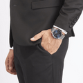 Hugo Boss Navigator Chronograph Blue Dial Silver Steel Strap Watch for Men - 1513498
