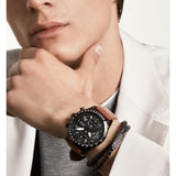  Shop Authentic Hugo Boss Pilot Black Dial Brown Leather Strap Watch for Men - 1513851 - Luxxuri