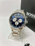  Shop Authentic Hugo Boss Pioneer Blue Dial Silver Steel Strap Watch for Men - 1513713 - Luxxuri