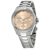  Shop Authentic Hugo Boss Premiere Rose Gold Dial Silver Steel Strap Watch for Women - 1502444 - Luxxuri