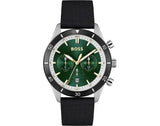  Shop Authentic Hugo Boss Santiago Green Dial Black Nylon Strap Watch for Men - 1513936 - Luxxuri