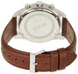  Shop Authentic Hugo Boss Skymaster White Dial Brown Leather Strap Watch for Men - 1513786 - Luxxuri