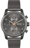  Shop Authentic Hugo Boss Skymaster Grey Dial Grey Mesh Bracelet Watch for Men - 1513837 - Luxxuri