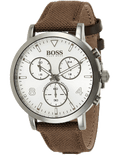  Shop Authentic Hugo Boss Spirit White Dial Brown Nylon Strap Watch for Men - 1513690 - Luxxuri