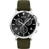  Shop Authentic Hugo Boss Vesada Grey Dial Green Nylon Strap Watch for Men - 1513692 - Luxxuri