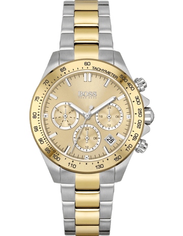  Shop Authentic Hugo Boss Ikon Chronograph Silver Dial Two Tone Steel Strap Watch for Men - 1512960 - Luxxuri