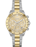  Shop Authentic Hugo Boss Ikon Chronograph Silver Dial Two Tone Steel Strap Watch for Men - 1512960 - Luxxuri