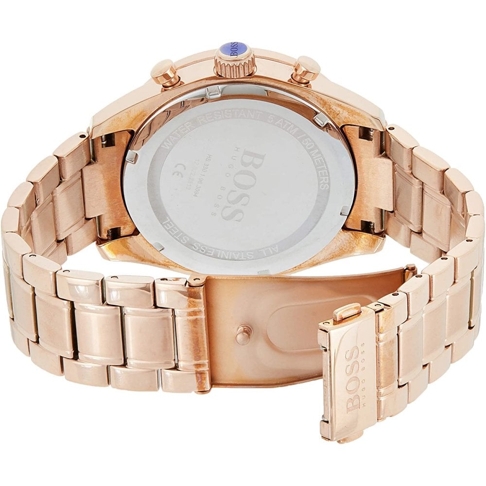  Shop Authentic Hugo Boss Trophy Grey Dial Rose Gold Steel Strap Watch for Men - 1513632 - Luxxuri