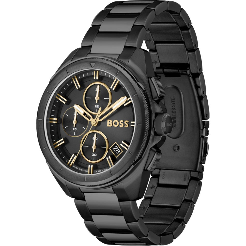 Shop Authentic Hugo Boss Volane Black Dial Black Steel Strap Watch for Men - 1513950 - Luxxuri