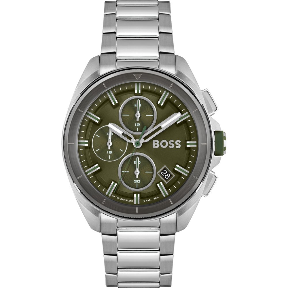  Shop Authentic Hugo Boss Volane Grey Dial Silver Steel Strap Watch for Men - 1513951 - Luxxuri