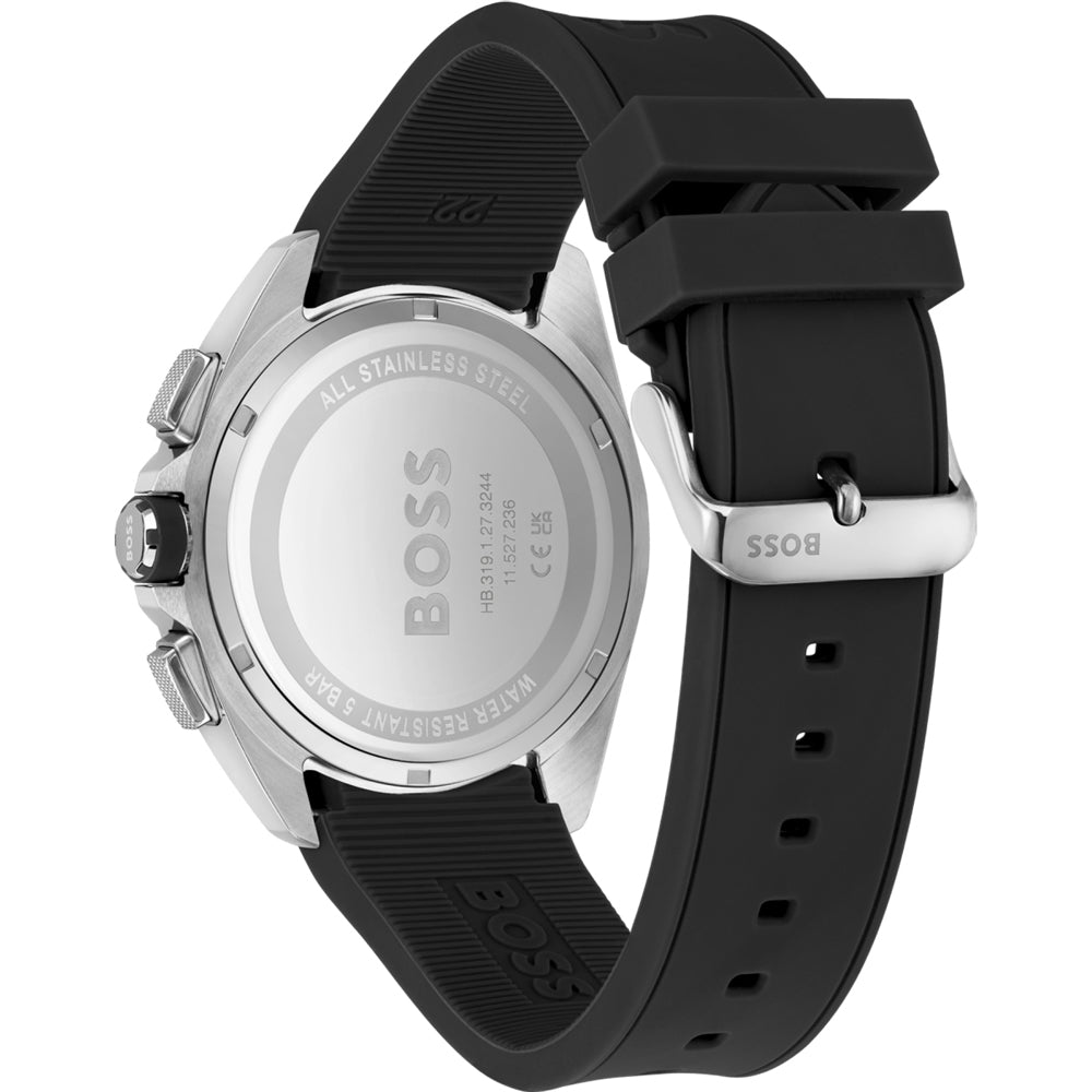  Shop Authentic Hugo Boss Volane Grey Dial Black Silicone Strap Watch for Men - 1513953 - Luxxuri