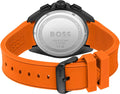  Shop Authentic Hugo Boss Volane Black Dial Orange Silicone Strap Watch for Men - 1513957 - Luxxuri