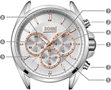 Shop Authentic Hugo Boss Driver Chronograph Silver Dial Brown Leather Strap Watch For Men - 1512881 - Luxxuri