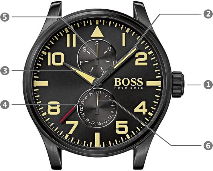  Shop Authentic Hugo Boss Aeroliner Maxx Chronograph Black Dial Brown Leather Strap Watch For Men - 1513082 - Luxxuri
