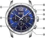  Shop Authentic Hugo Boss Professional Chronograph Blue Dial Blue Silicone Strap Watch for Men - 1513526 - Luxxuri