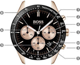  Shop Authentic Hugo Boss Talent Chronograph Black Dial Black Leather Strap Watch For Men - 1513580 - Luxxuri