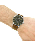  Shop Authentic Hugo Boss Time One Black Dial Brown Leather Strap Watch for Men - 1513448 - Luxxuri