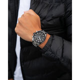  Shop Authentic Hugo Boss Montre Distinct Black Dial Silver Steel Strap Watch for Men - 1513857 - Luxxuri