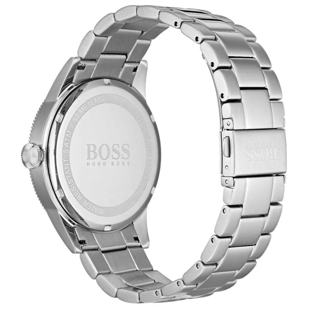  Shop Authentic Hugo Boss Legacy Black Dial Silver Steel Strap Watch for Men - 1513671 - Luxxuri