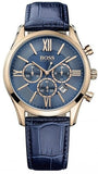  Shop Authentic Hugo Boss Ambassador Chronograph Blue Dial Blue Leather Strap Watch For Men - HB1513320 - Luxxuri