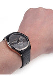  Shop Authentic Hugo Boss Onyx Grey Dial Black Leather Strap Watch for Men - 1513366 - Luxxuri