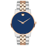  Shop Authentic Movado Museum Classic Blue Dial Two Tone Steel Strap Watch for Men - 0607267 - Luxxuri