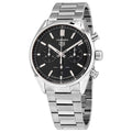  Shop Authentic Tag Heuer Carrera Chronograph Black Dial Silver Steel Strap Watch for Men - CBN2010.BA0642 - Luxxuri