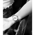  Shop Authentic Calvin Klein Stately Silver Dial Silver Steel Strap Watch for Women - K3G2312W - Luxxuri