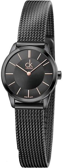  Shop Authentic Calvin Klein Minimal Black Dial Black Mesh Bracelet Watch for Women - K3M23421 - Luxxuri