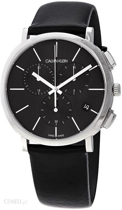  Shop Authentic Calvin Klein Posh Black Dial Black Leather Strap Watch for Men - K8Q371C1 - Luxxuri