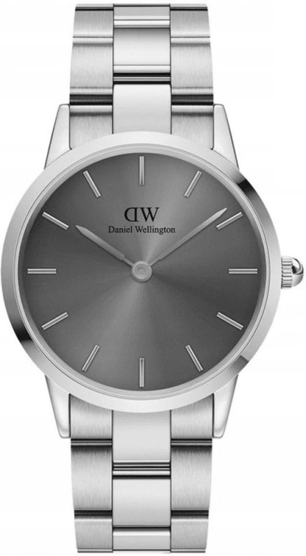  Shop Authentic Daniel Wellington Link Grey Dial Silver Steel Strap Watch For Men - DW00100328 - Luxxuri
