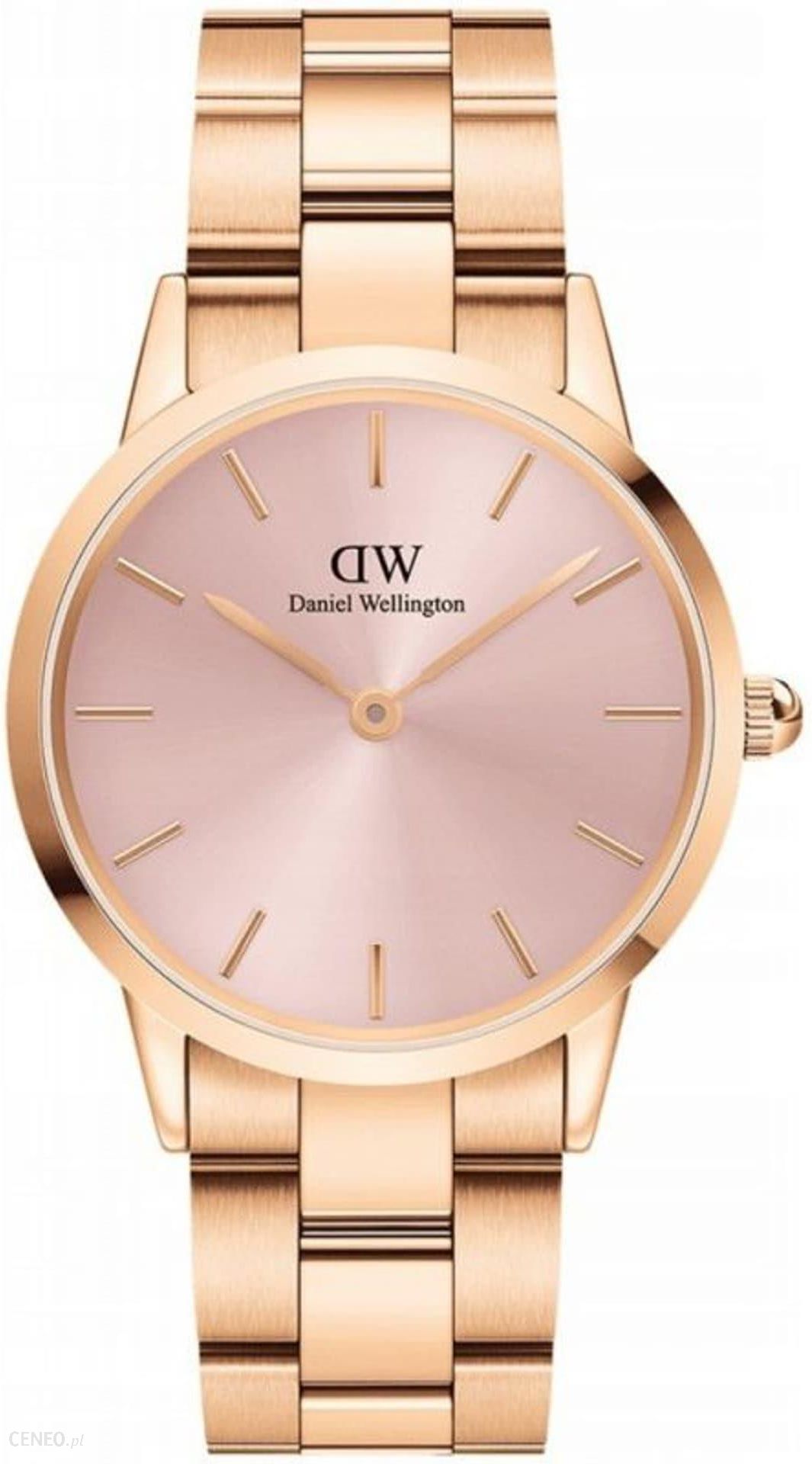  Shop Authentic Daniel Wellington Iconic Link Pink Dial Rose Gold Steel Strap Watch For Women - DW00100333 - Luxxuri