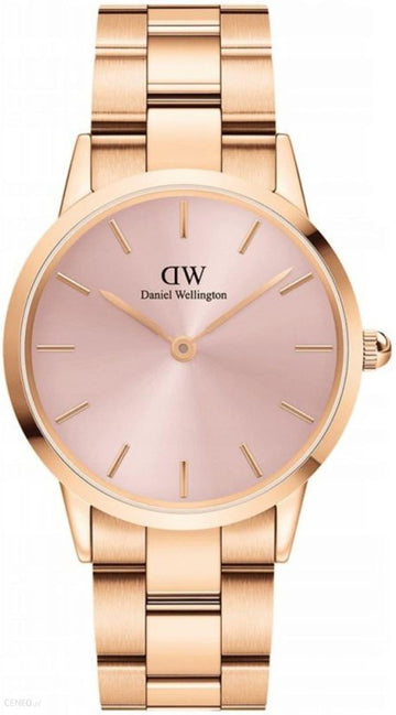  Shop Authentic Daniel Wellington Iconic Link Pink Dial Rose Gold Steel Strap Watch For Women - DW00100333 - Luxxuri
