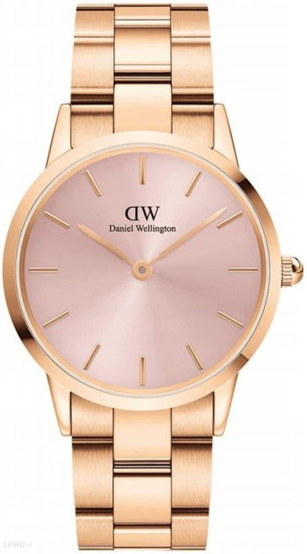  Shop Authentic Daniel Wellington Iconic Link Pink Dial Rose Gold Steel Strap Watch For Women - DW00100333 - Luxxuri