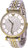  Shop Authentic Emporio Armani Gianni T Bar White Dial Two Tone Steel Strap Watch For Women - AR8031 - Luxxuri