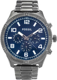  Shop Authentic Fossil Brox Multifunction Blue Dial Grey Steel Strap Watch for Men - BQ2798 - Luxxuri