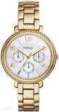  Shop Authentic Fossil Rye Mother of Pearl White Dial Gold Steel Strap Watch for Women - ES3756 - Luxxuri