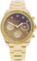 Shop Authentic Guess Sol Chronograph Gold Dial Gold Steel Strap Watch For Women - GW0483L2 - Luxxuri