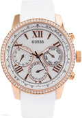  Shop Authentic Guess Sport White Dial White Rubber Strap Watch For Women - W0616L1 - Luxxuri