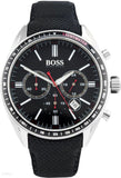  Shop Authentic Hugo Boss Driver Black Dial Black Leather Strap Watch for Men -1513087 - Luxxuri