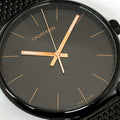  Shop Authentic Calvin Klein High Noon Quartz Black Dial Black Mesh Bracelet Watch for Men - K8M21421 - Luxxuri