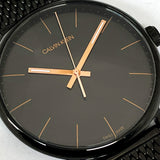  Shop Authentic Calvin Klein High Noon Quartz Black Dial Black Mesh Bracelet Watch for Men - K8M21421 - Luxxuri
