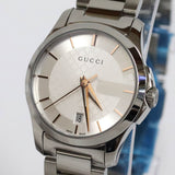  Shop Authentic Gucci G Timeless Silver Dial Silver Steel Strap Watch For Women - YA126523 - Luxxuri