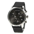  Shop Authentic Calvin Klein City Chronograph Black Dial Black Leather Strap Watch for Men - K2G271C3 - Luxxuri