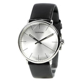  Shop Authentic Calvin Klein High Noon Quartz White Dial Black Leather Strap Watch for Men - K8M211C6 - Luxxuri