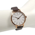  Shop Authentic Calvin Klein Even White Dial Brown Leather Strap Watch for Women - K7B236G6 - Luxxuri